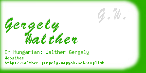 gergely walther business card